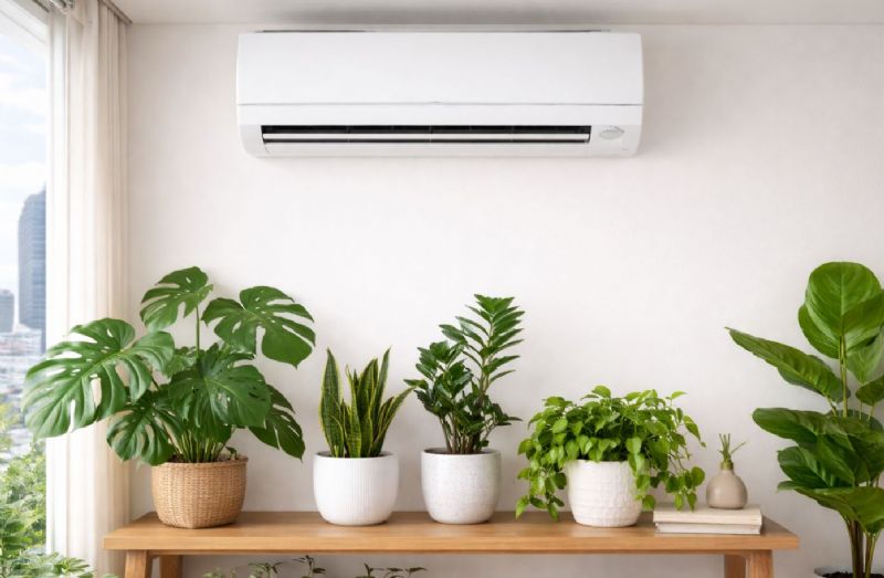 植物能擺放在冷氣下方嗎？專家解說風向、溫度與濕度影響